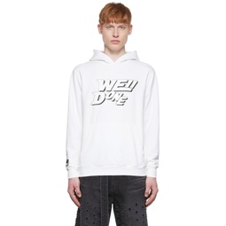 White Cotton Hoodie 221327M202044