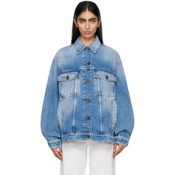 Blue Pio Denim Jacket 241183F060000