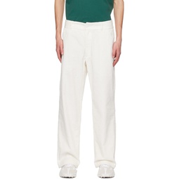 White Four Pocket Trousers 222832M191002