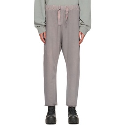 Gray Garment Dye Lounge Pants 222412M190001