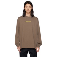Khaki Herc Flower Long Sleeve T Shirt 232378M213001