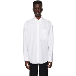 White Printed Shirt 241704M192028