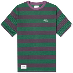 WTAPS 07 Striped Crew Neck T-Shirt Green