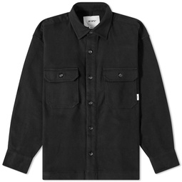 WTAPS 11 Cotton Overshirt Black