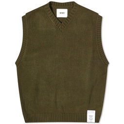 WTAPS 01 Knitted Vest Olive Drab