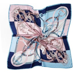 WUZININGLE 35.4 Square Silk Head Scarf for Women-100% Silk Hair Wrap for Sleeping-Large Fashion Bandana with Gift Packet