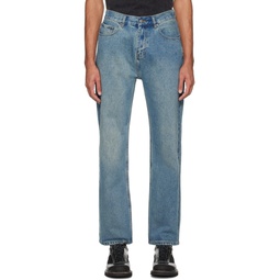 Indigo Straight Jeans 241401M186000