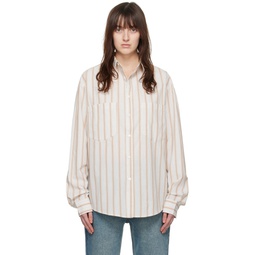 Off White   Brown Patch Pocket Shirt 241401F109000