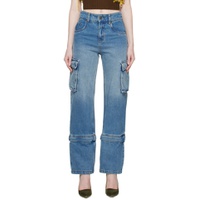 Blue Cargo Jeans 231401F069000