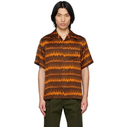Brown & Orange Rhythm Shirt 231752M192002