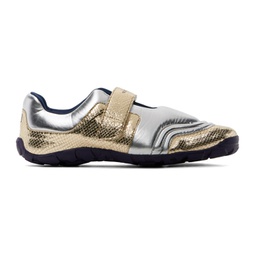 Silver & Gold Jewel Sneakers 241752M237004