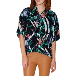 Veronica Tropical Oversized Shirt