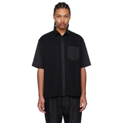 Black Panama Shirt 231412M192002