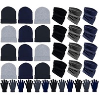 36x Winter Gloves, Beanies, Neck Warmers Unisex Bulk Pack Donation Charity Care Bundle