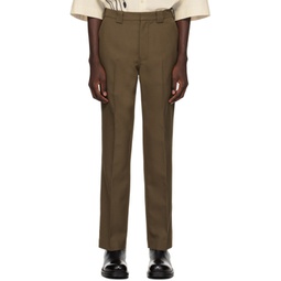 Brown Jayden Trousers 241636M191001