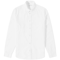 Wood Wood Adam Button Down Oxford Shirt Bright White