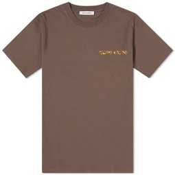 Wood Wood Bobby Logo T-Shirt Dark Brown