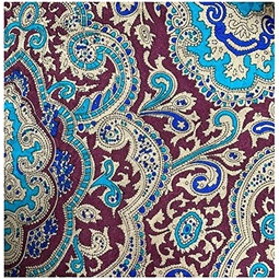 Wyoming Traders Unisex Casual Adult Lightweight Breathable Paisley Regular Jacquerd Silk Scarf