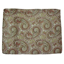 Wyoming Traders Wild Rag Paisley Brass Bronze Scarf, 34.5 inch by 34.5 inch Square