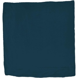 Wyoming Traders Solid Silk Wild Rag Scarf - Teal Blue