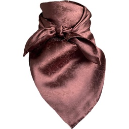 Wyoming Traders XL 42 Inch Wild Rag Jacquard Chocolate Silk Scarf