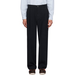 Black Typewriter Trousers 232955M191001