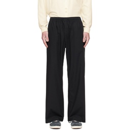 Black Restful Trousers 231955M191003