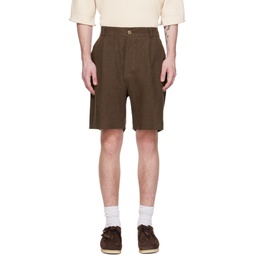 Brown Bini Shorts 241955M193000