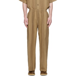 Brown Restful Trousers 241955M191001
