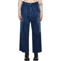 Indigo Straight Jeans 241731F069012