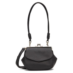Black Mini Clasp Pochette Shoulder Bag 222731F048002