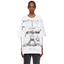 White Paris Best T Shirt 241893F110005