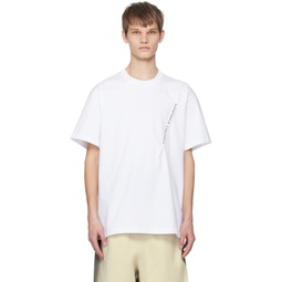 White Pinched T Shirt 241893M213007