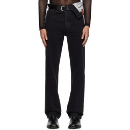 Black Asymmetric Jeans 232893M186012
