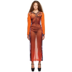 Orange Jean Paul Gaultier Edition Maxi Dress 231893F055003