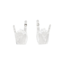 Transparent Midi Rock On Earrings 241893F022011
