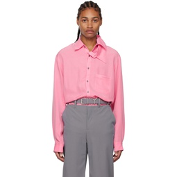 Pink Double Collar Shirt 222893M192005
