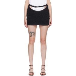 SSENSE Exclusive Gray Y Belt Miniskirt 222893F090003