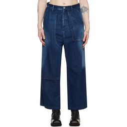 Indigo Straight Jeans 241731F069012