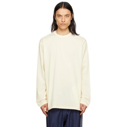 Off White Loose Long Sleeve T Shirt 231138M213009