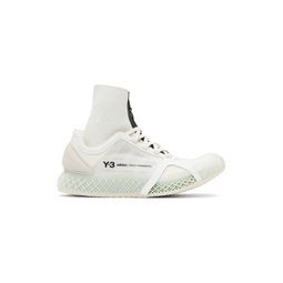 White Mesh Runner 4D Low Sneakers 212138M237020