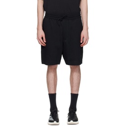 Black Loose Fit Shorts 241138M193022