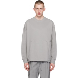 Gray Pocket Sweatshirt 241138M204006