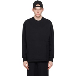 Black Pocket Sweatshirt 241138M204007