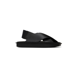 Black Sport Style Sandals 241138M234000