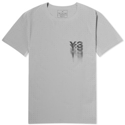 Y-3 Run Short Sleeved T-shirt Ch Solid Grey