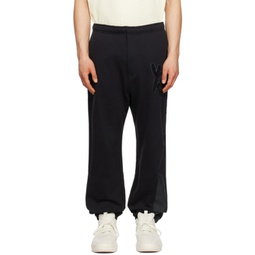Black Relaxed-Fit Sweatpants 231138M190002