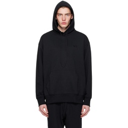 Black Loose Hoodie 241138M202017