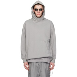 Gray Pocket Hoodie 241138M202012