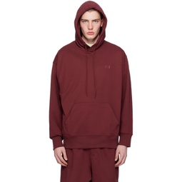 Burgundy Loose Hoodie 241138M202016